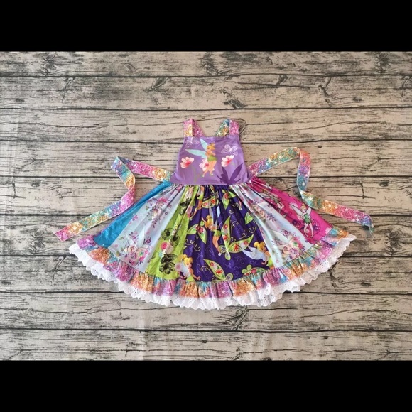 Tinkerbell Peter Pan Girls Boutique Twirl Dress